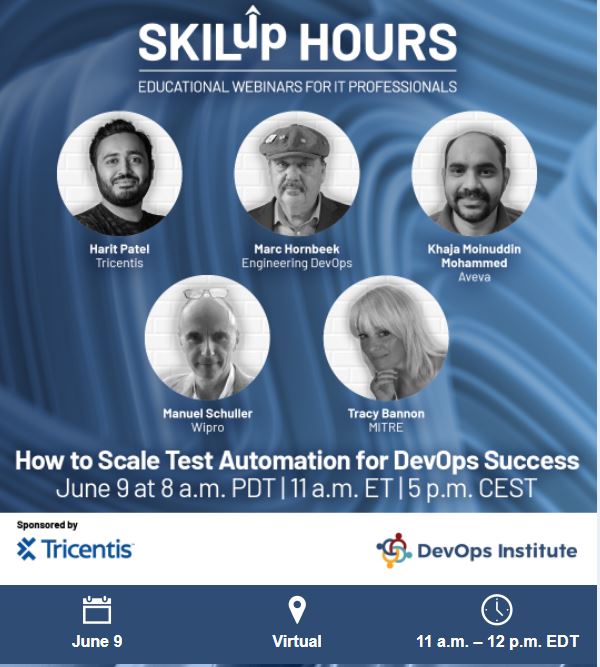 skilup hours  DevOps Institute
how to scale test automation for DevOps Success
