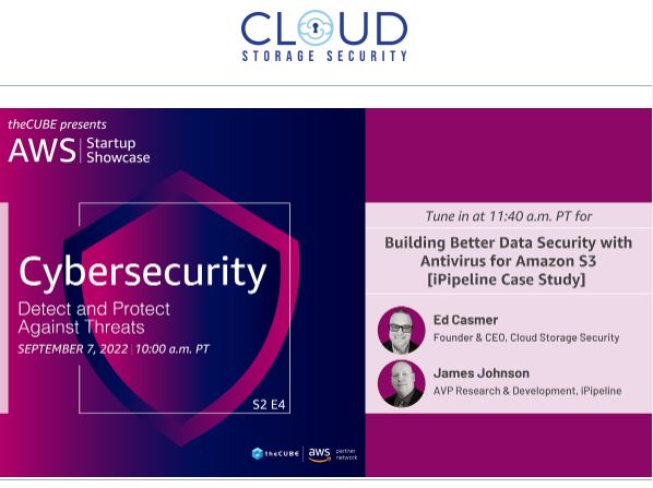 AWS Startup Showcase
CLoud Storage & Security
