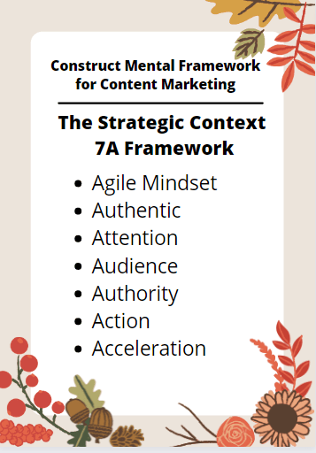 The strategic context 7A framework