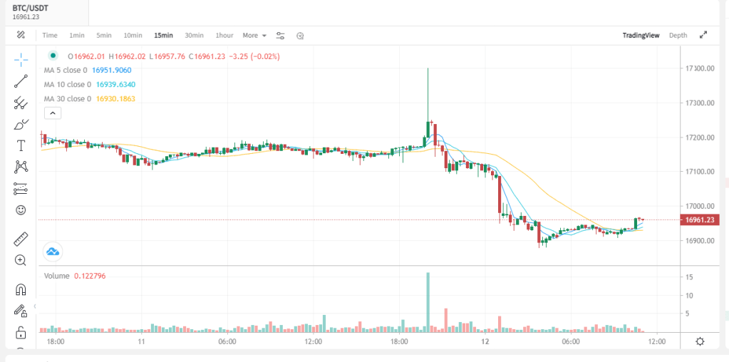 BTC price Trading View