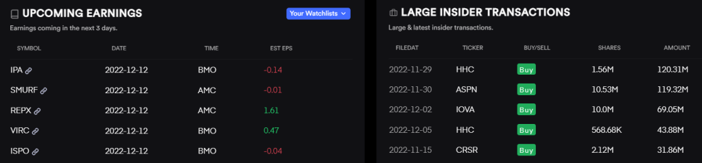 large insider transactions
