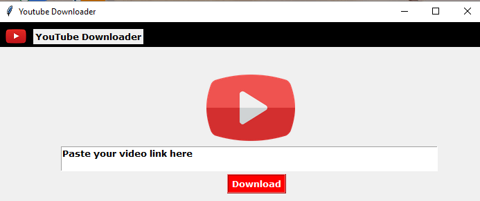 YouTube downloader menu
