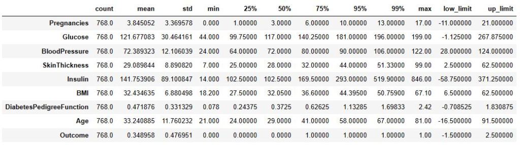 Input edited data descriptive statistics