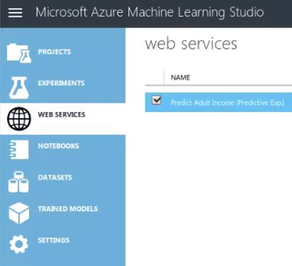 Azure ML studio dashboard