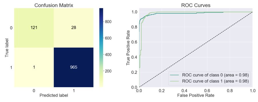 BernoulliNB Confusion Matrix and ROC Curves