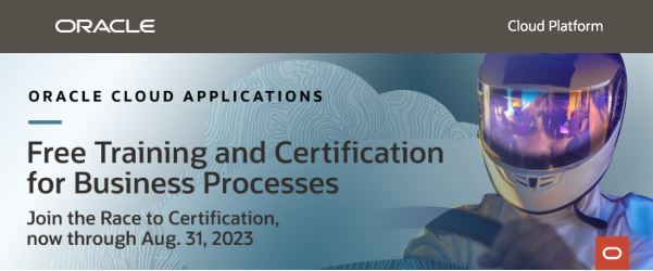 Oracle Free training and certification for business processes