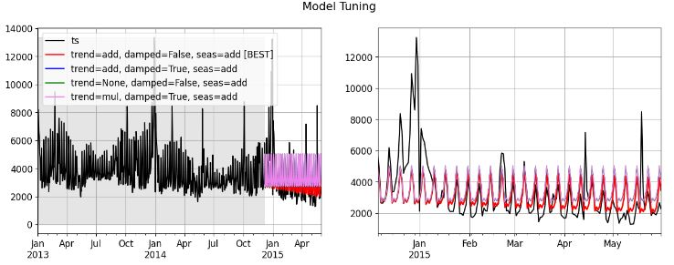 The Exponential Smoothing Model (ESM) with tuning